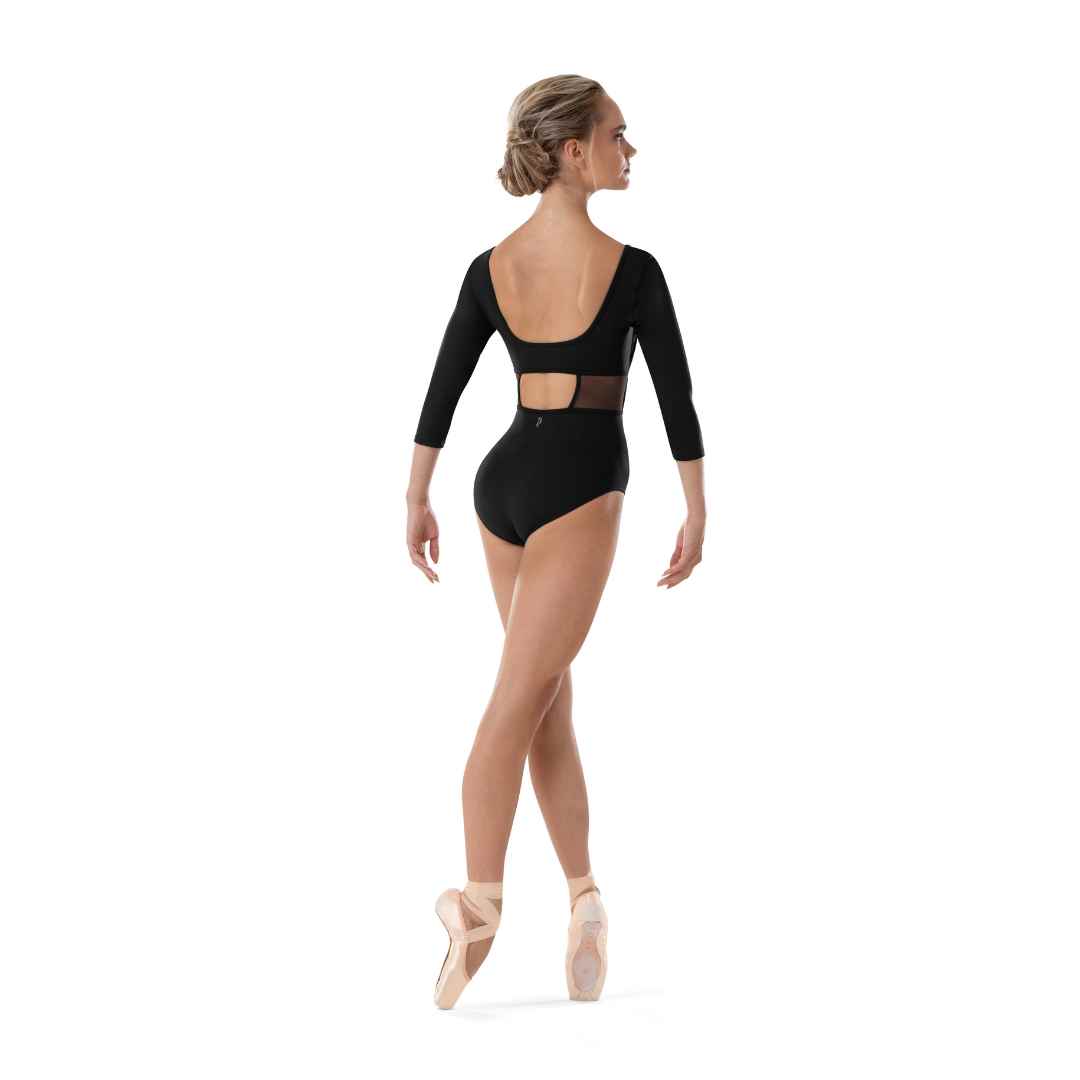 Bloch - Mesh Detail 3/4 Sleeve Leotard