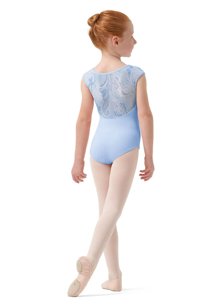 Bloch - Girls Mirella Paisley Cap Sleeve Leotard