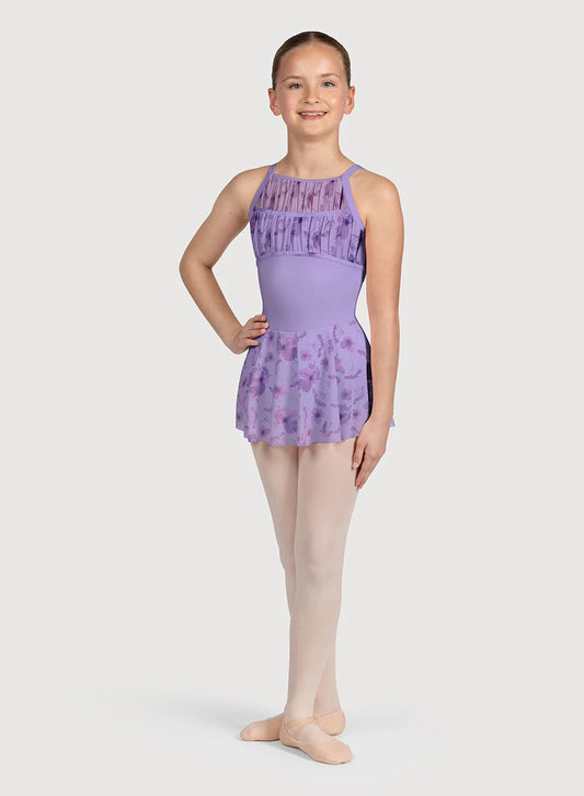 Bloch - High Neck Open Back Skirted Leotard