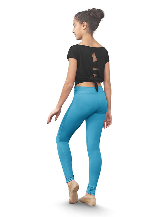 Bloch - Turquoise Stirrup Leggings - Age 10