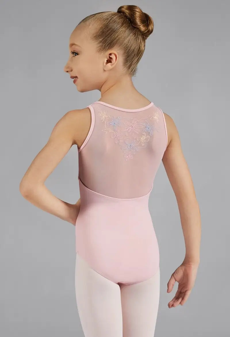 Mirella - Girls Pinched Front Leotard - Age 4-6y